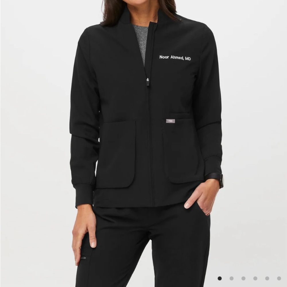 Figs Technical jacket and pant set in black